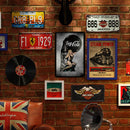 Person Sheet Metal Drawing Metal Painting Tin Wall Home Poster Bedroom Sign