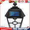 Retro Hex LED Solar Lamp Dynamic Falme IP65 Outdoor Path Ground Wall Light