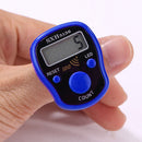 Mini Stitch Marker Row Finger Counter LCD Digital Hand Tally (Dark Blue) Newly