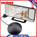 Vibrating Projection Wake Up Desktop Table Alarm Clocks with Snooze USB Ports