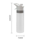 650ML Spray Water Bottle with Handle Plastic PC Frosted Space Cup (White) Newly