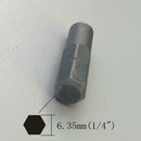 1/4" (6.35mm) hex shank to 4 mm driver socket bit adapter precision.c C1W9