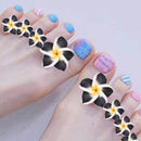 8pcs/set Silicone Toe Separator Salon Polish Manicure Pedicure Tool(Black)