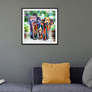 5D DIY Full Drill Diamond Painting Elephant Embroidery Mosaic Craft Kits Deco