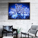 Animal Round Diamond Painting Embroidery DIY Needlework Cross Stitch Set