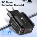 5A USB Type C Fast Charger Mobile Phone Wall Charging Adapter (Black EU) Newly