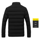 Winter Jacket Men Stand Collar Jackets Cotton Padded Coats Male Casual Outerwear