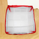 Folding Christmas Gift Storage Box PVC Transparent Holder Multi-layer Organizer