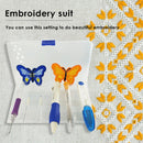 Embroidery Tool Set Threads Pen Threaders Kit for DIY Cross Stitch Sewing C