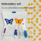 Embroidery Tool Set Threads Pen Threaders Kit for DIY Cross Stitch Sewing C