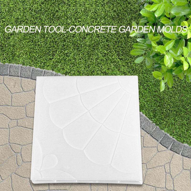Garden Pavement Mold DIY Manually Propylene Paving Concrete Mould (Fan) Newly