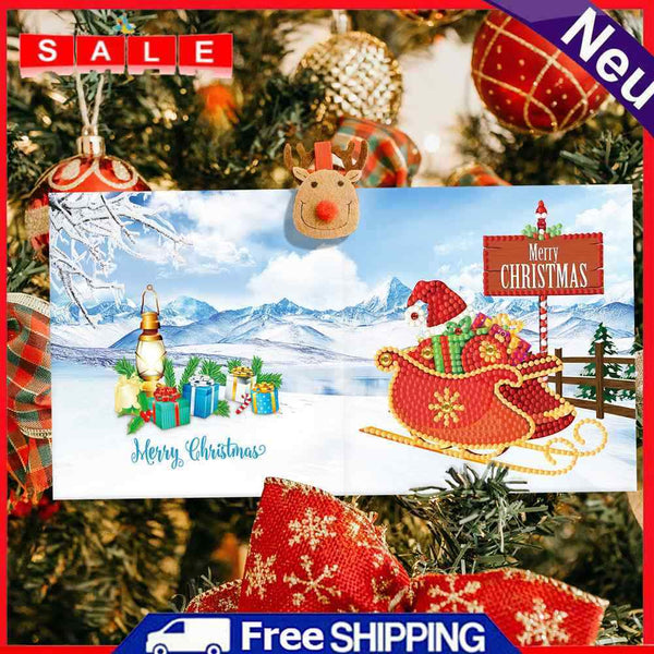 12pcs Diamond Painting Special Shaped DIY Greet Cards Handmade Gifts Mosaic Kits