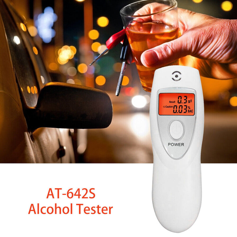 Digital Breath Alcohol Analyser Breathalyzer Tester Inhaler Alcohol Meter