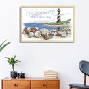 Embroidery DIY Landscape Garden Cross Stitch 14CT Stamped Ornaments Craft Print