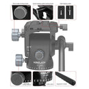 Heavy Duty Aluminum Camera Fluid Head Hydraulic Damping Tripod Ball Head