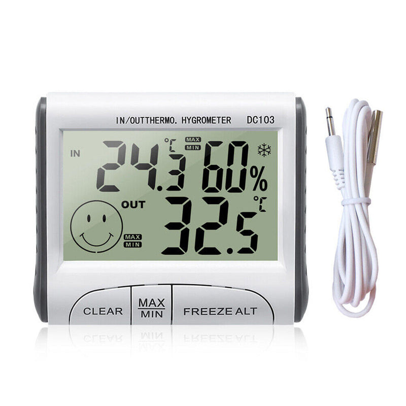 Home Indoor Thermometer LCD Digital Temperature Hygrometer Gauge Humidity Meter