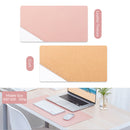 #A Double-sided Cork Gaming Mouse Pad Soft Cushion for Office Computer PC Laptop