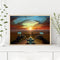 Frameless Oil Paint By Numbers Dusk Motorcycles DIY Canvas Picture Craft