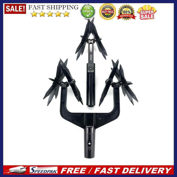 Portable Manual Soil Scarifier Turning Tool Lawn Garden Aerator Rotary Till