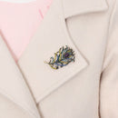 Blue Peacock Brooches Animal Bird Pins Boho Enamel Pins Wedding Accessories