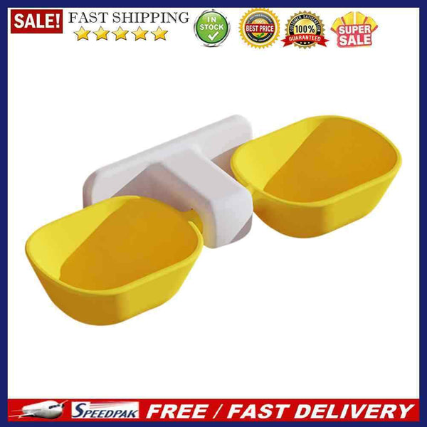 Wall Mounted Double Pet Bowls Moisture-proof Mouth Cats Dogs Auto Water Feeder