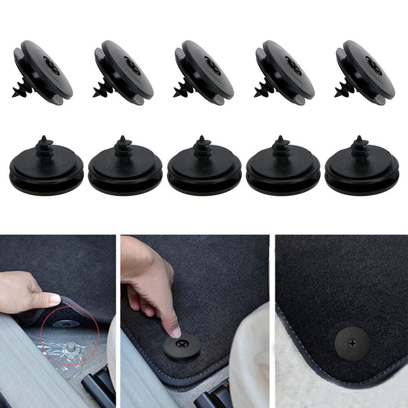 10Pcs Auto Floor Mat Clips Skid Resistant Carpet Fixed Clamps Fixer for Car Mat