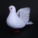 Artificial Decorative Dove Foam Feather White Bird Home Gardens Decor Ornament Hoc