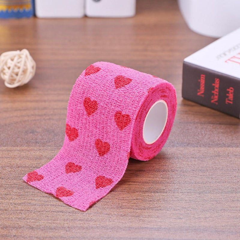Pet Dog Cat Elastic Bandage Non-woven Pet Self Adherent Wound Tape (M) Newly