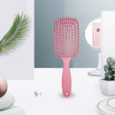 Massager Comb Wide Teeth Anti-static Salon Styling Smooth Hair Combs(Pink)
