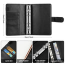 Bill Planner Cover Labels Leather Cash Pockets A6 Binder Cover Budget Binder