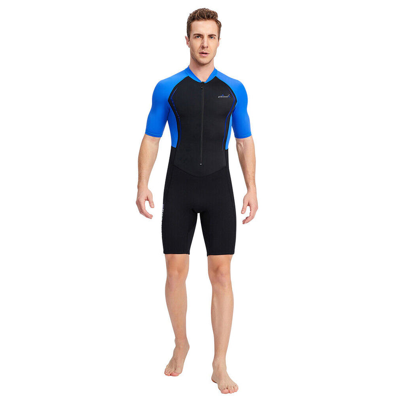 DIVE SAIL Neoprene Scuba Surf Snorkel Swimming Men Body Wetsuits (Blue 3XL)