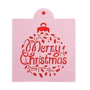 Decorative Embossing Template Layering Stencils Merry Christmas Scrapbooking