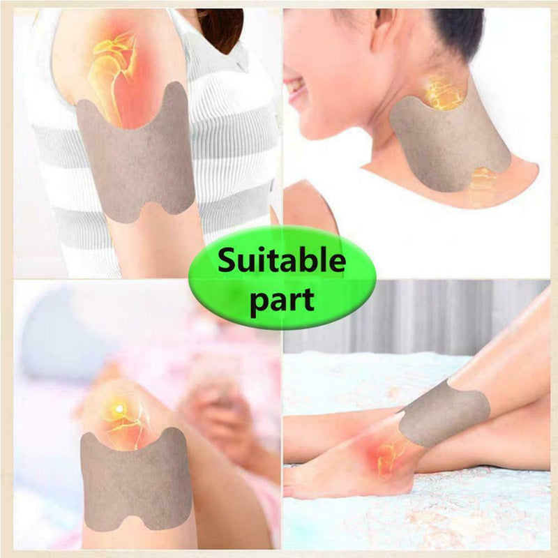 12Pcs/Pack Knee Pain Relief Patch Self-Heating Moxibustion Plaster 7C8A L2U9