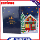 DIY Diamond Painting Greeting Card Mosaic Santa Claus Christmas Postcards Decor