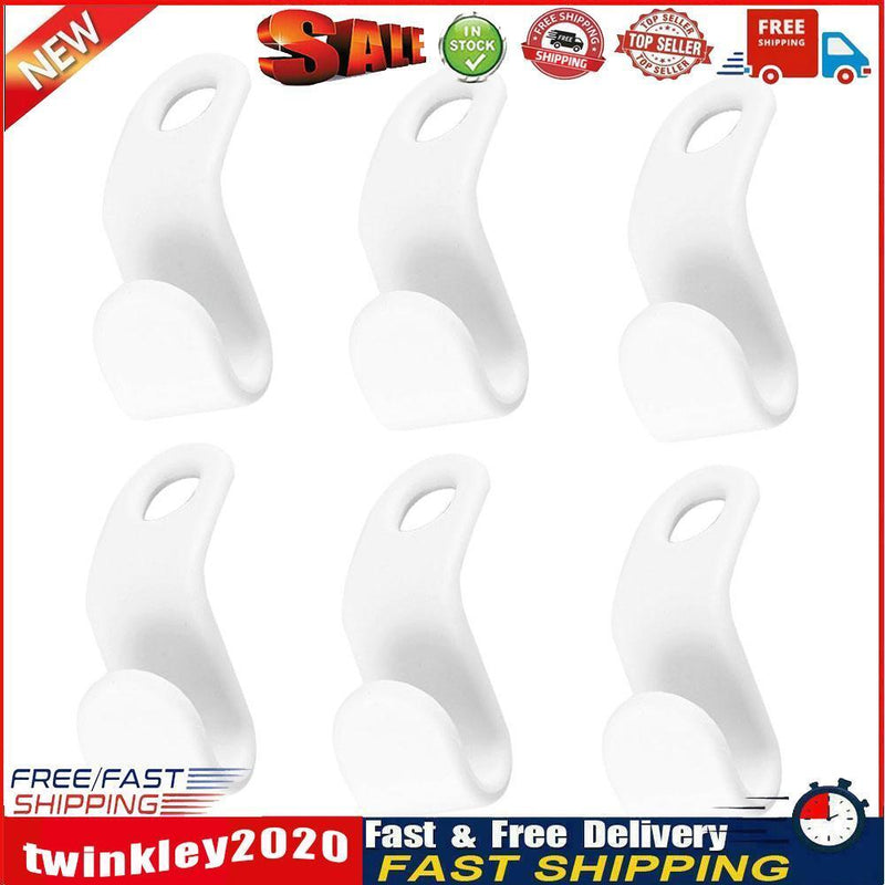 6pcs Portable Wardrobe Stack Hanger Hook Coat Hooks Closet Storage Holder Newly