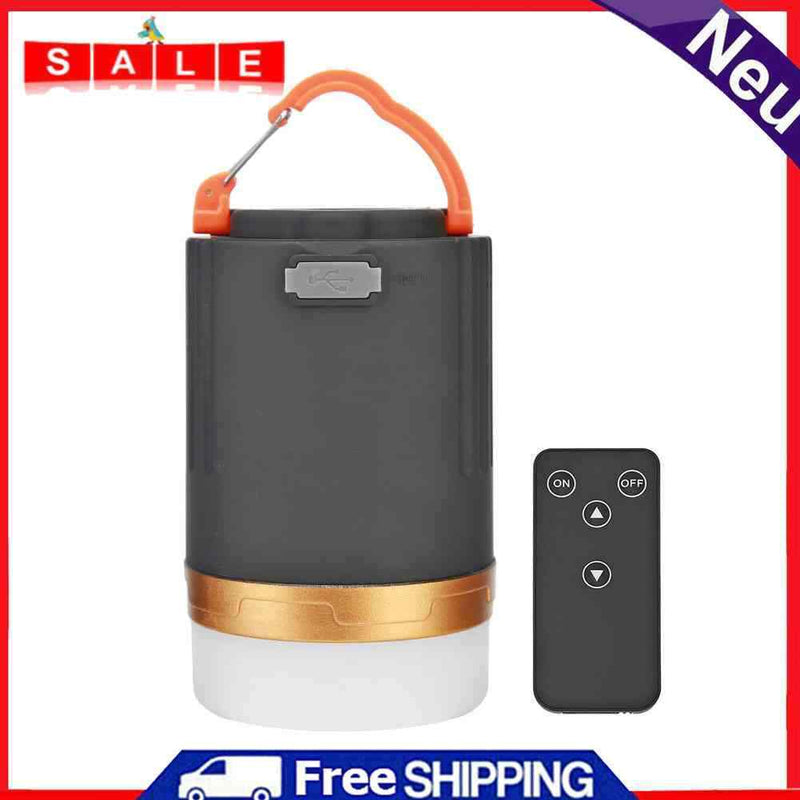 Portable Tent Camping Lamp Mobile Power Bank Remote Control Hang Lantern Light
