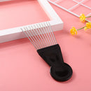 Metal Wide Teeth Afro Hair Comb Detangle Hairbrush for Hairdressing Styling Tool