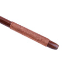 Long Handle Wooden Spoon Dessert Coffee Stirring Spoon(Brown)(Khaki thread)