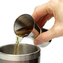 Steel Double Single Shot Measure Spirit Bar Cocktail Cup B1M0 Drink L8N2