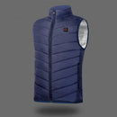Heated Jacket Men Coat Intelligent USB Electric Winter Thermal Vest (L)