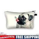 Dog butterfly Printed Hand Hold Travel Storage Cosmetic Bag Toiletry Bag