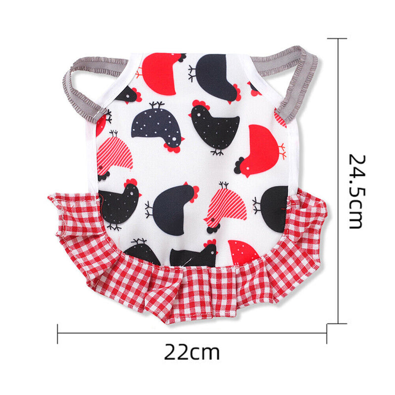 Pet Feather Protector Cloth Elastic Cock Pattern Back Wing Protector (B) Newly