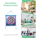 DIY Hanging Outer Frame for Diamond Painting Art Framework (Blue 30x30cm) Newly