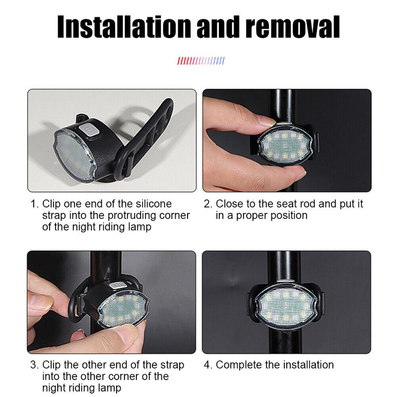 Led Bicycle Light Adjustable Bicycle Rear Light Bike Lantern Cycling Access