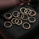Punk Band Women  Boho Jewelry Stacking Crystal Rhinestone Knuckle Finger Ring