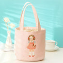 Cartoon Cooler Lunch Bag for Picnic Waterproof Insulated Lunch Box (Pink) Newly