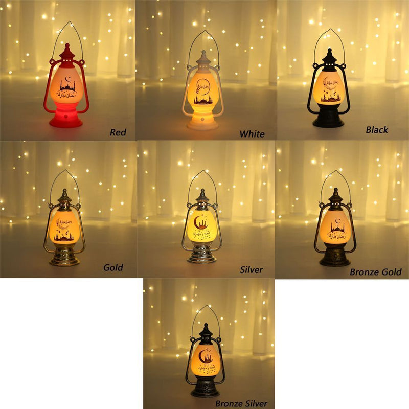 Decoration LED Lights Candlestick Wind Light Eid Al Fitr Ramadan Home Lamp