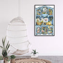 Partial Embroidery Set Cross Stitch Needlework Kit 14CT House Cabinet Artwork