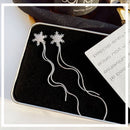 Long Tassel Fashion Pendant Jewelry Rhinestone Earrings Snowflake Ear Stud