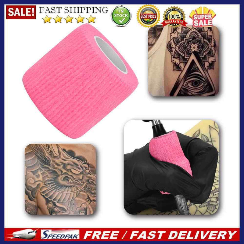 5cmx1.8m Tattoo Grip Bandage Self-Adhesive Tattoo Grips Cover for Tattoo Machine